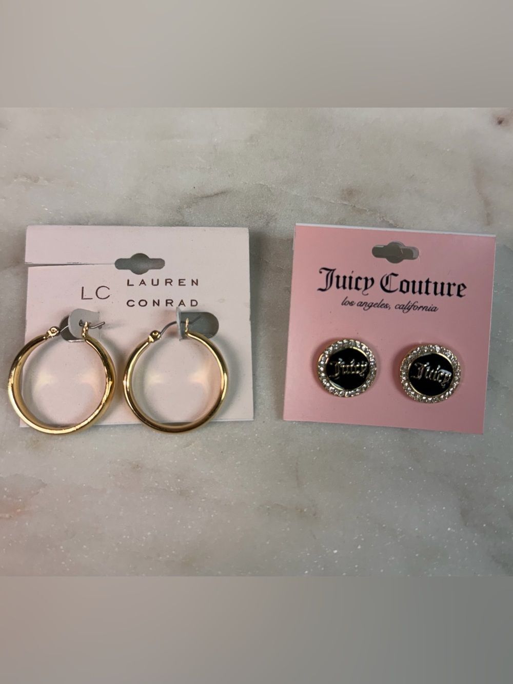 New Lauren Conrad & Juicy Couture Earrings 2 Pair